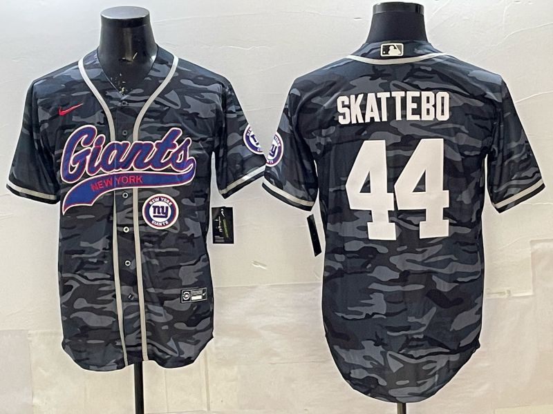 Men 2025 New York Giants #44 Skattebo Camo Joint Name Nike Limited NFL Jersey 006